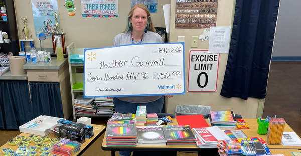 Teacher Receives Donation