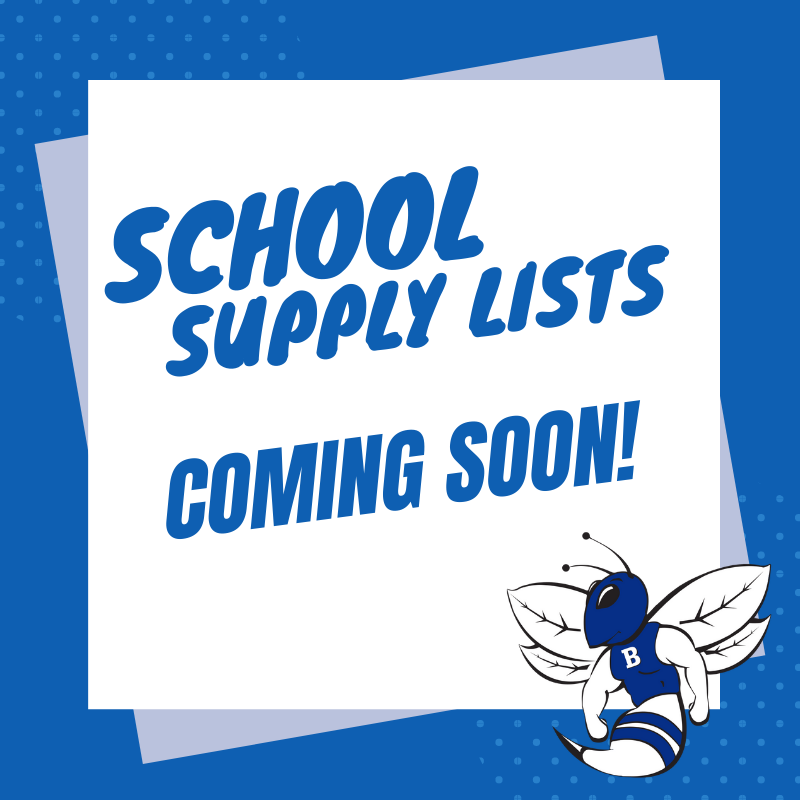 Supply Lists Coming Soon